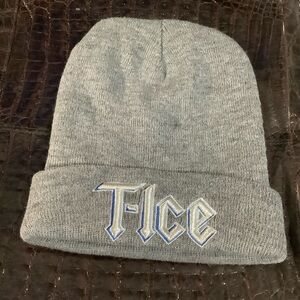 Men’s T-Ice Apollo Grey Beanie hat NWOT (0022)